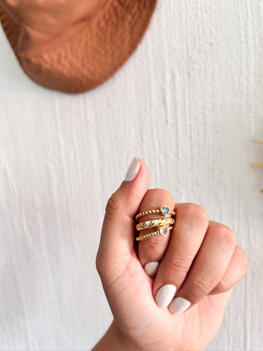 Anillo Corazón Azul